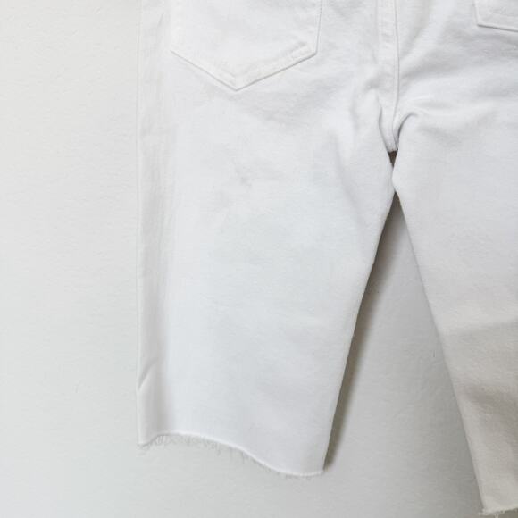 Frame Womens Shorts Size 23 White Le Vintage Bermuda Preppy Parisian Minimalist - Picture 7 of 7